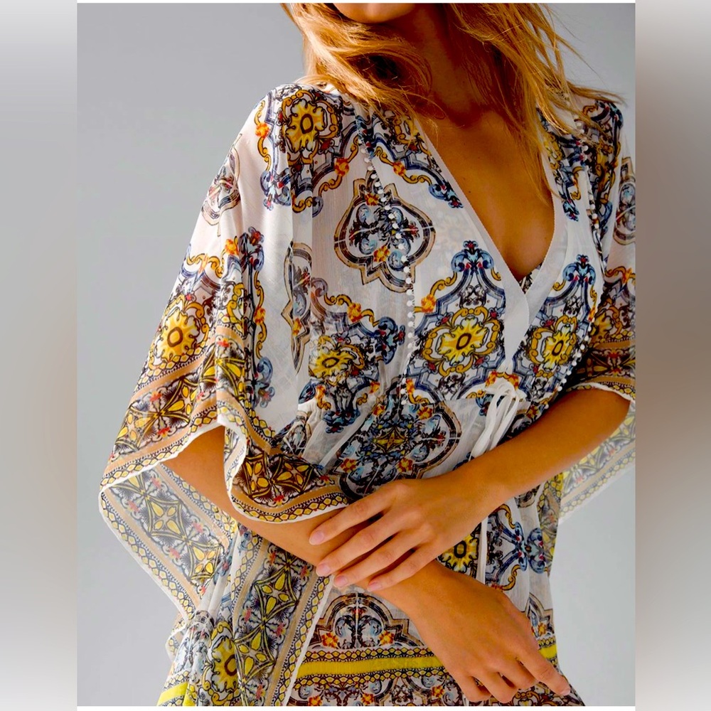 White House Black Market Kaftan Cover Up